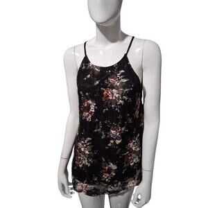 Y2K Vintage Scobe Women's size Medium Floral Lace‎ Mesh Whimsy Romantic Tank top